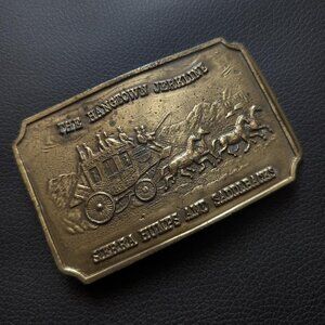 Vintage Bergamot Brassworks Hangtown Jerkline Belt Buckle